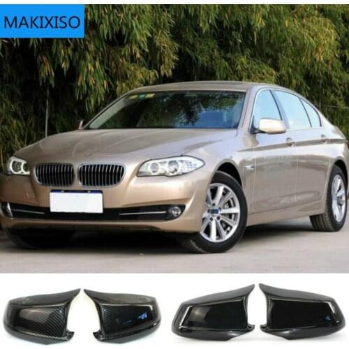 Black Mirror Covers Fit for Bmw 5 Series F10/F11/F18 Pre-Lci 11-13 Mirror Caps Replacement Side Mirror Caps Rear Door Wing Rear