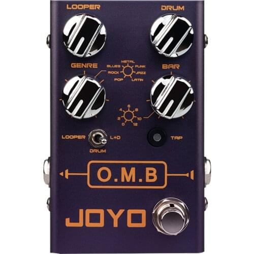 Joyo O.M.B LOOPER Drum Mode Guitar Pedal Auto-align Count-In Loop Effects Tap Tempo 7 Drum Style 40 mins Looper Effect Pedal