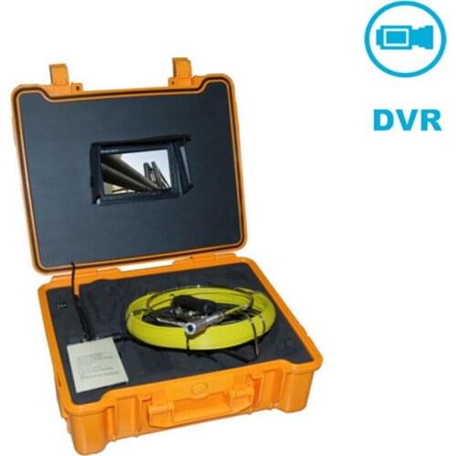 1000TVL 23mm Lens 20m Cable Pipe Wall Sewer Inspection Camera System 7" LCD Monitor with DVR Function Detection Camera System