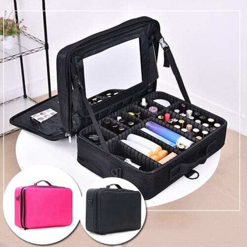 Cosmetic bag female portable large-capacity professional makeup artist and makeup storage bag tattoo tool box box