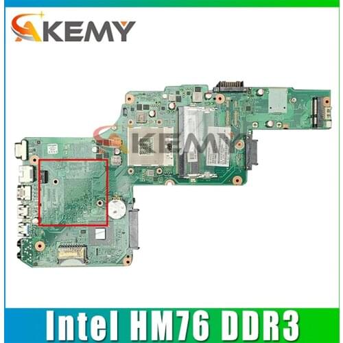 AKEMY PN 1310A2491305 SPS V000275290 Laptop motherboard for Toshiba Satellite L855 Intel HM76 DDR3 Mainboard full tested