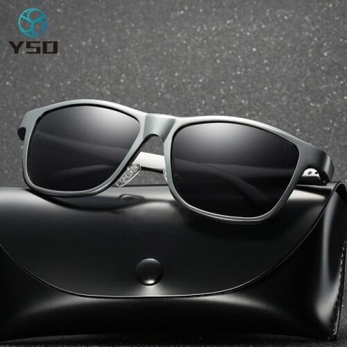 YSO 2020 Men Polarized Sunglasses UV400 Protection Aluminium Magnesium Vintage Sun Glasses Driving Fishing Glasses For Men A407