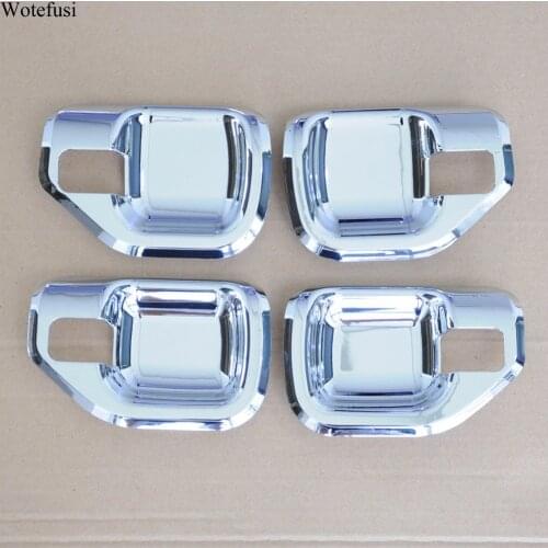 Wotefusi 4Pcs ABS Chrome Interior Door Handle Cover Trim For Jeep Compass 2011 2012 2013 2014 2015 2016 [QPA331]