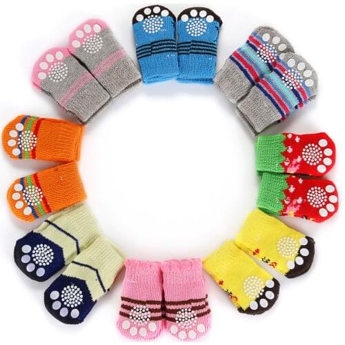 32 Pcs/set Puppy Dog Pet Knits Socks Anti Slip Skid