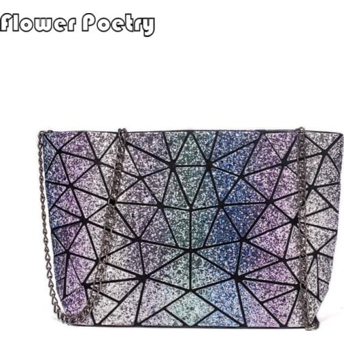New Shoulder Bag For Women Starry Sky Designer Female Leather Messenger Bags Holographic Geometric Ladies Chain Crossbody Bags