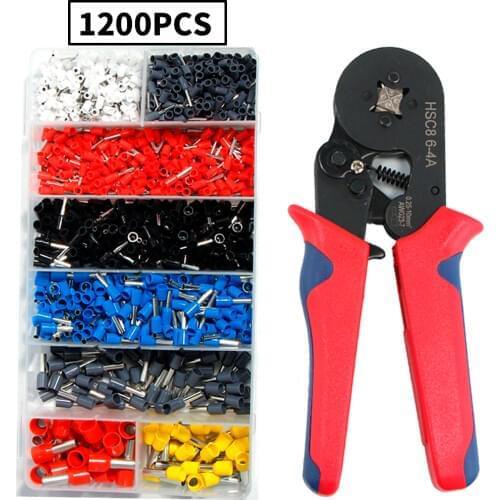 Wire Terminal Crimp Connector Insulated Wire Ferrules HSC8 6-4 0.25-10mm2 23-10AWG crimping pliers terminals type terminal