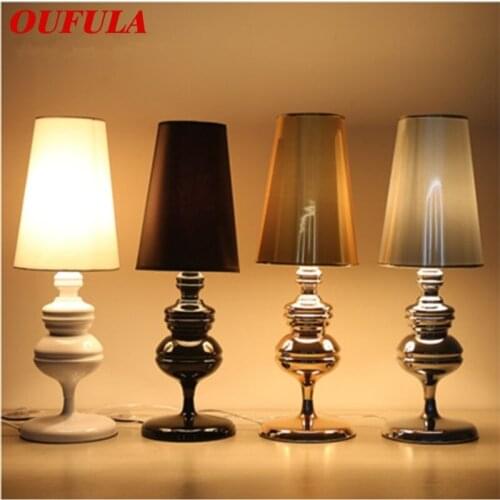 OUFULA Classical Table Lamps Modern Creative Indoor Desk Light for Home Bedroom Bedside Living Room