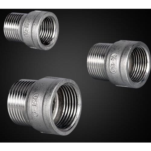 1/2" 3/4" 1" BSP Female x Male Thread 304 Stainless Steel Reducer Pipe Fitting Reducing Joint Connector