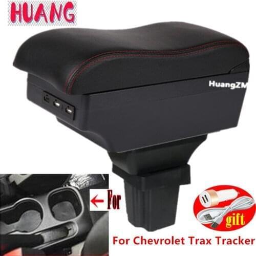 For Chevrolet Trax Tracker armrest box For Holden Trax Tracker central Store content box with decoration products USB interfac