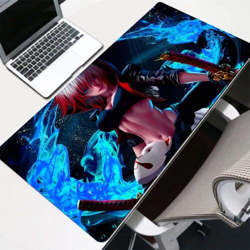 RGB Mouse Pad Led Backlit Desk Mat Surface for Computer Mouse Sexy Girl Kawaii Gaming Accessories MousePad with USB Hub 4 Ports