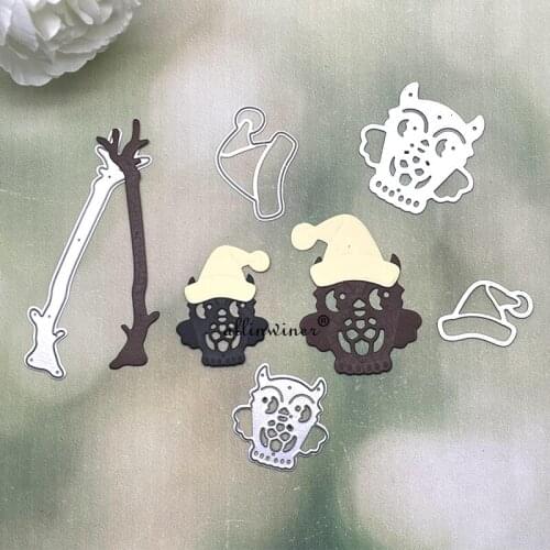 Hat owl decoration Metal Cutting Dies for DIY Scrapbooking Album Paper Cards Decorative Crafts Embossing Die Cuts