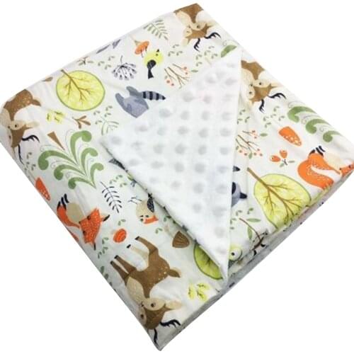 Supersoft Blanket Abosrption Breathable Soft Comfortable Safe One-Side Printed Suit for Infants and Young Children CLH@8