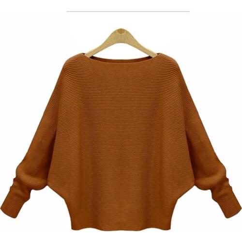 Bonjean Thick Knitted Tops Jumper Autumn Winter Casual Pullovers Sweaters Women Long Sleeve Big Loose Sweater Girls