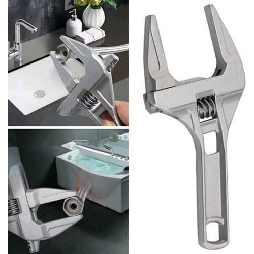 Universal Repair Kit Bathroom Hand Tool Large Opening Pipe Wrench Nut Key Adjustable Wrench
