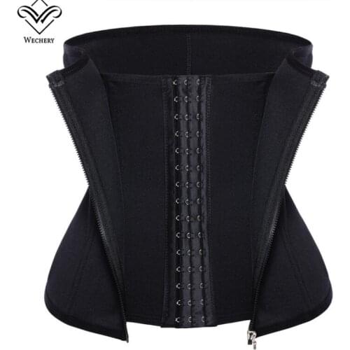 Wechery Corset Sexy Neoprene Waist Trainer Corselet Bustiers Slimming Body Shapewear Corset with 6 Steel bones cinta modelador