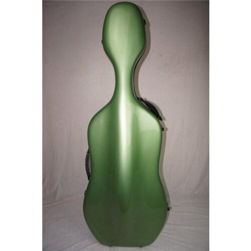 Green 4/4 New Hard Cello case fiberGlass strong black #31 carbon fibre black pink blue white