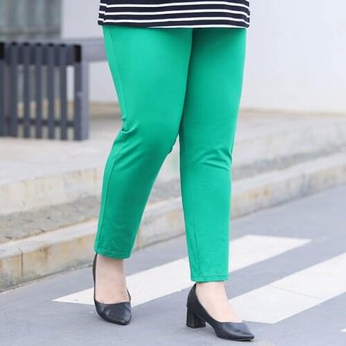 2021 Women Spring Summer Vintage Plus Size Harem Pant Lady Middle Waist Pockets High Waist Trouser Female Solid Casual Pant D918