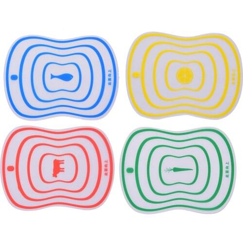 1pcs 20x15cm Kitchen Chopping Blocks Tool Flexible Non-slip Frosted Cutting Board Plastic Vegetable Meat Cutting Boards