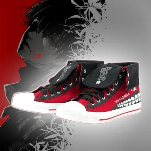 Anime Tokyo Ghoul Cosplay Shoes Unisex Cosplay Canvas Shoes Unisex Casual Shoes Daily Leisure Shoes Sneakers Loafers Shoes