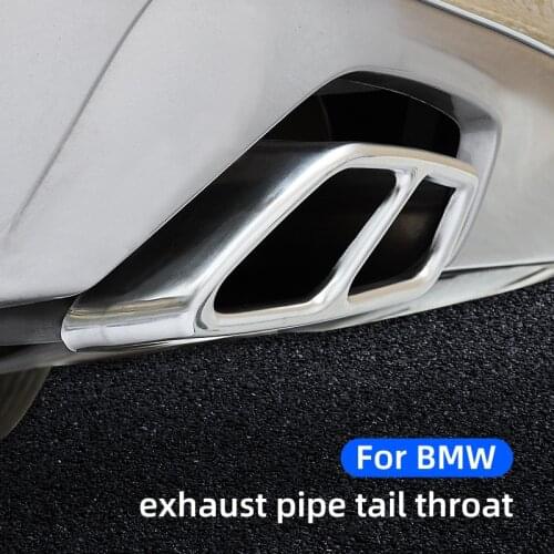 Car Exhaust Pipe Tail Throat Frame Cover for BMW X3 X5 X6 X7 G01 G02 G08 G05 G06 G07 Decorative Sticker Accessories