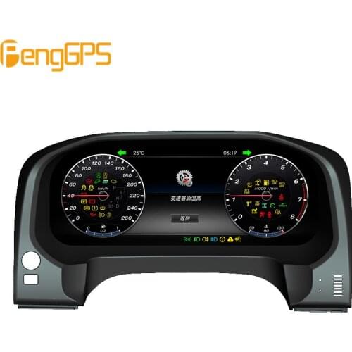 Android 12.3" Car LCD instrument panel screen Car GPS Navigation For Toyota Land Cruiser 2012-2019 dash Multimedia player stereo