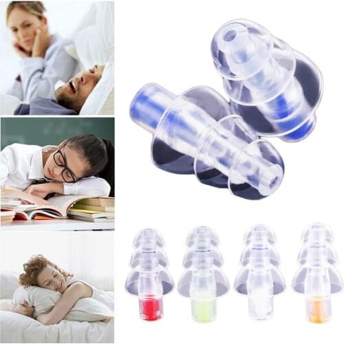 1 Pair Waterproof Noise Reduction Cancelling Ear Plugs Water Sports Hearing Protect Earplugs For Sleep Swimming Accessories