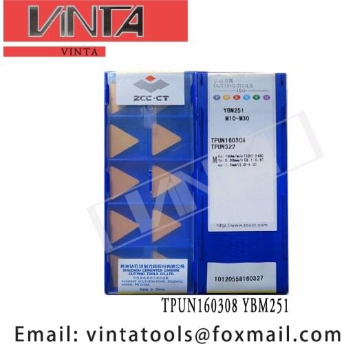 Free shipping high quality 10pcs/lots YBM251 YBC301 TPUN160308 cnc carbide milling inserts
