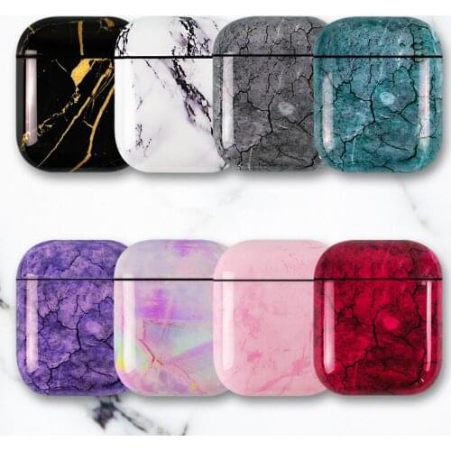 Earphone Case For Airpods 1 Luxury Marble Silicone Headphone Case Protective Cover Accessories For Apple Airpods Case Coque