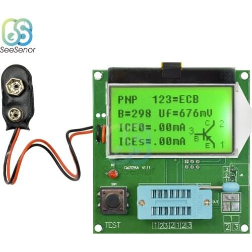 Digital LCD GM328A Transistor Tester LCR Diode Capacitance ESR Meter PWM Square Wave Frequency Signal Generator