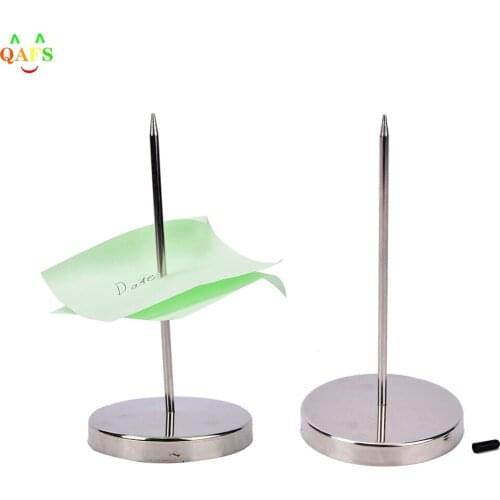 Stainless Steel Straight Rod Paper Memo Holder Spike Stick for Bill Receipt kitchen Accessories