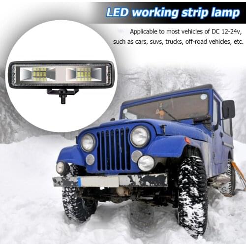 Hot Sale Car LED Lamp Delicate Design Hit Color Portable 48W 3030 1600LM 6000K Truck Motorcycle Off-Road Spot Fog Light