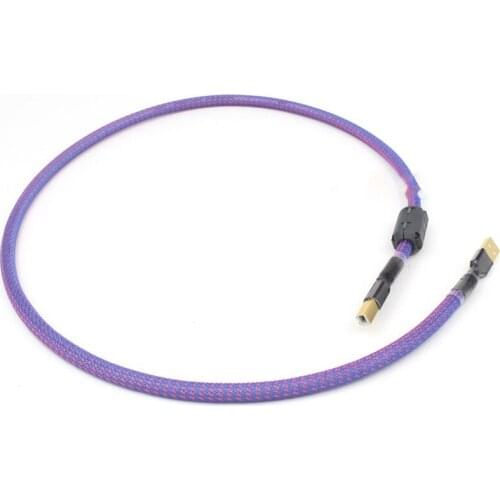 HIFI QED 6N OCC OFC USB Data Cable Type A To Type B Cable USB Audio Video Cable For USB DAC Compute Laptop Projector