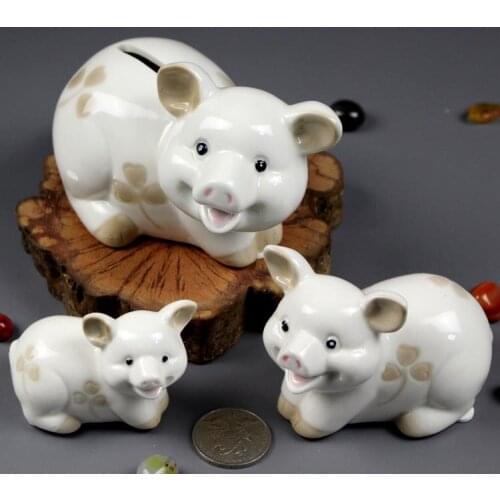 Ceramic Crafts, Childrens Mini Cute, A Pro-piggy Animal, Put Up A Creative Piggy Bank Coin Box Money Box Piggy Bank