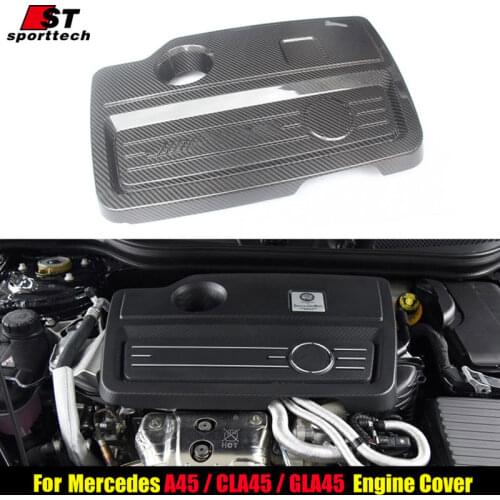Carbon Fiber Engine cover For Mercedes-Benz A45/CLA45/GLA45 Automobile Engine Automotive Motor Engine Cover For AMG Accessories