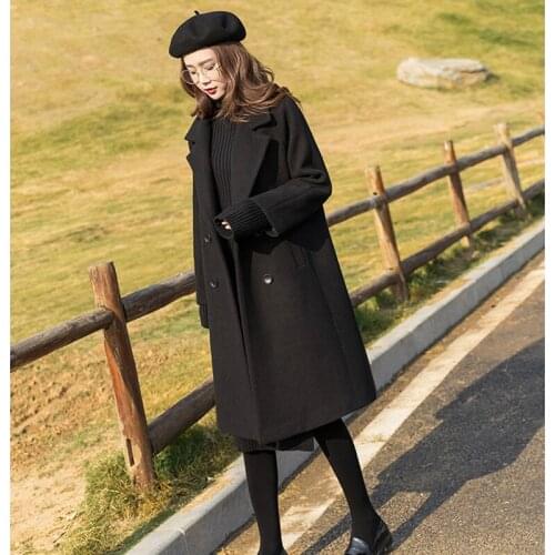 Женские черные пальто Leiouna China At AliExpress
