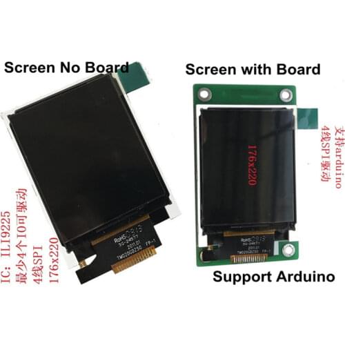 2.0 inch SPI TFT LCD Color Screen (Board/No Board) ILI9225G Drive IC 176(RGB)*220