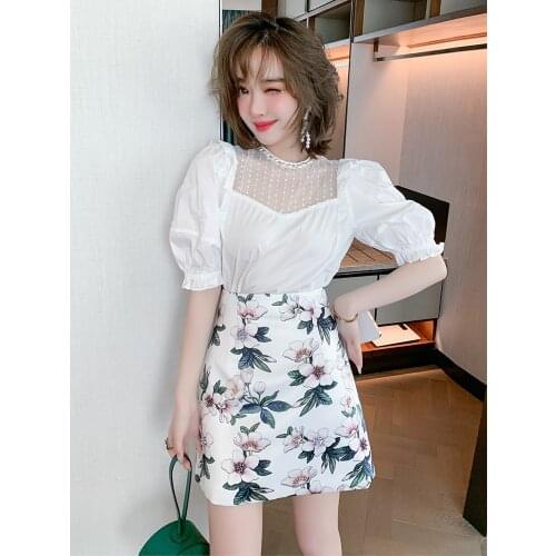 Small white gauze nail bead spell perspective brought simple pure color coat female amoi embroidered flowers