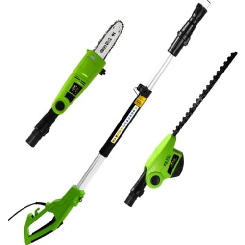 750W Electric High-altitude Chain Saw Multifunction Telescopic Pruning Shears Fruit Tree Scissors Chainsaw Random Color