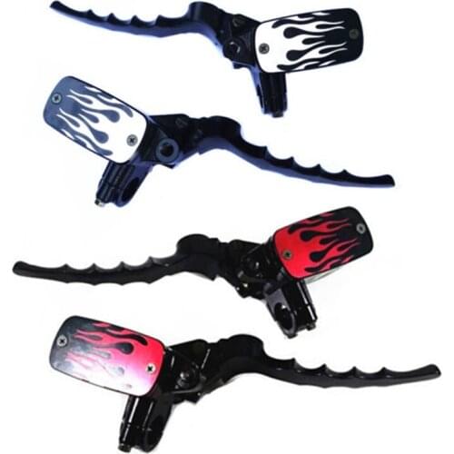 Motorcycle 7/8" 22mm Control Reservoir Brake Clutch Skull Levers And 1" 25mm Control Reservoir Bore Brake Clutch Skull Levers