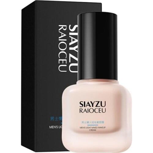 New Men Lazy Water Embellish Face Moisturizing Clean BB Cream Oil-control Makeup Liquid Foundation Stick Performance CC Cream