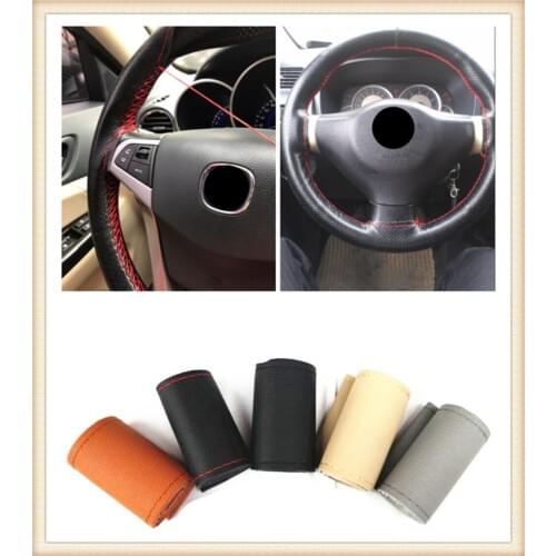 New car interior hand sewing steering wheel cover protection for Toyota 4Runner Sienna Sequoia Prius GR Camry i-TRIL