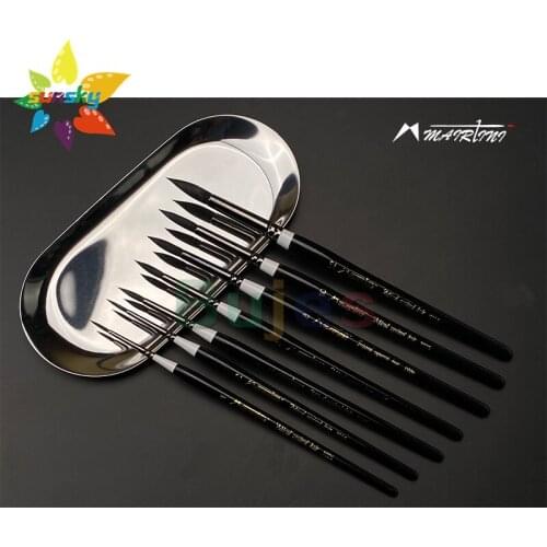 Original Mairtini 1096 Mixed squirrel hair Imitation fiber Black swan Watercolor brush Black lacquer wooden penholder