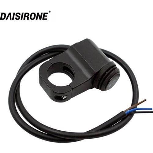 22mm Motorcycle Aluminum Alloy Handlebar Mount weatherproof Switch Push Button Headlight Brake Fog Lights