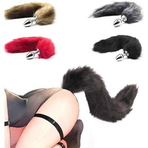 Sexy Anal Plug Fox Tail plug Anal Toys For Women Adult Sex Products Stainles Steel Butt Plug Erotic intimate toys for adults 18