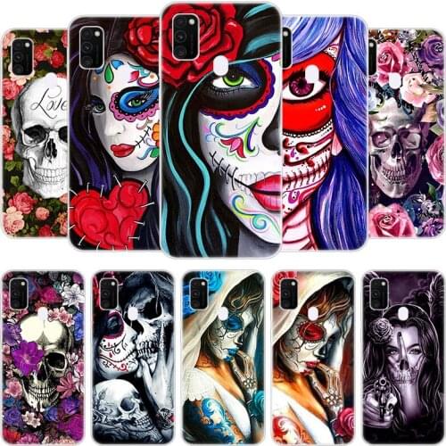 Catrinas and skull Case for Samsung Galaxy F41 M01 Core M02S M12 M21S M30S M31S M42 M51 M62 A6 A7 A8 Plus 2018 Silicone Cover
