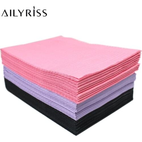 Foldable Nail Polish Disposable Hand Cushion Holder Tablecloth Lint Paper Pad Nails Art Cleaning Hand Mat Napkin Manicure Tool