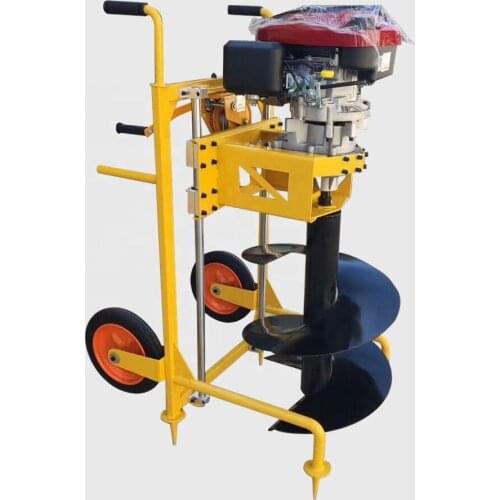 Heavy-Duty Post Hole Digging Drilling Machine 196cc Portable Earth Auger