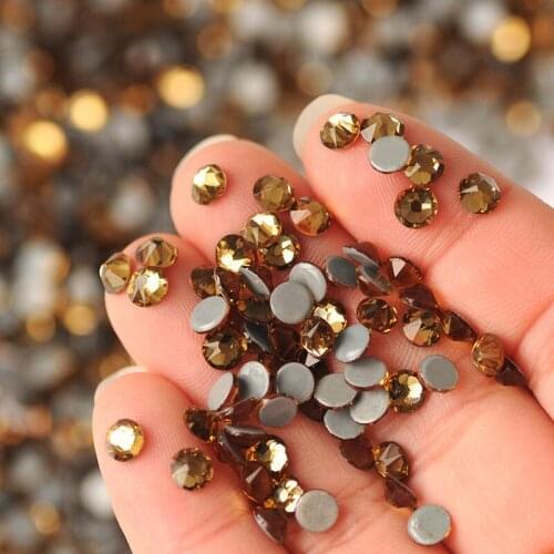 Light Colorado Topaz 2088 Cut Crystal New Strass Stone New Facted (8 big 8 small) Rhinestones for Cloth Craft Garment