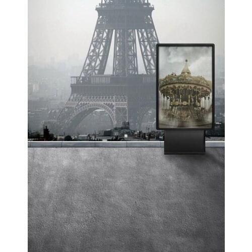 TR Photo Studio Backgrounds for Baby Props Vinyl 5x7ft Children Gray Photography Backdrops Eiffel Tower Wedding Photo Backdrops
