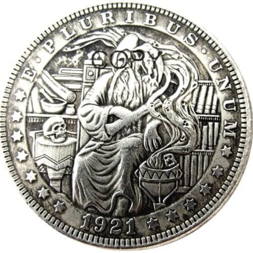 US Hobo 1921 Morgan Dollar Silver Plated Copy Coins